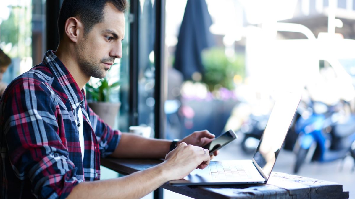 Consumer making car payment